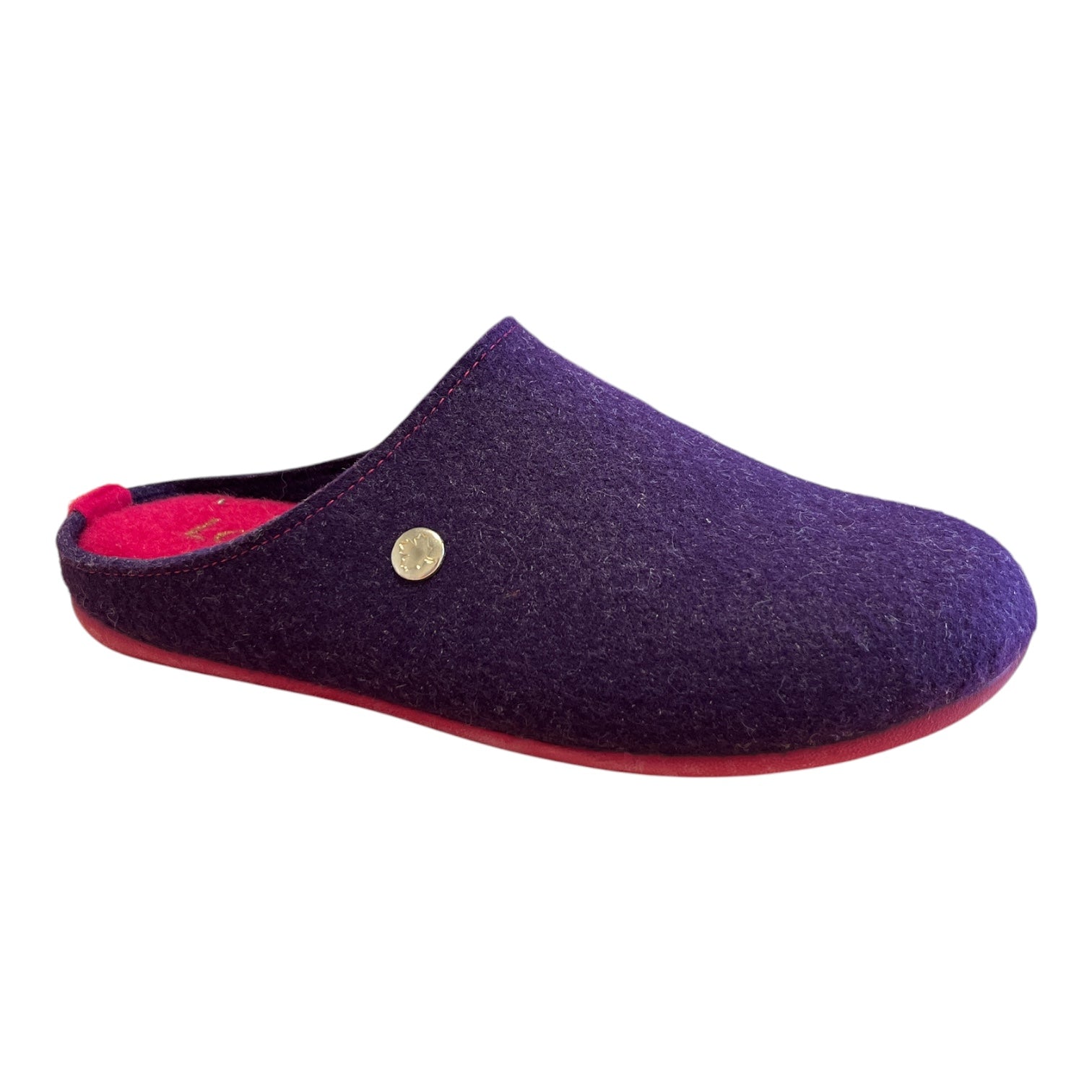 Lotus Rocia Purple Mule Slippers