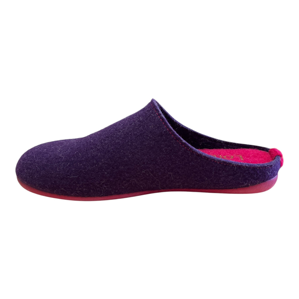Lotus Rocia Purple Mule Slippers