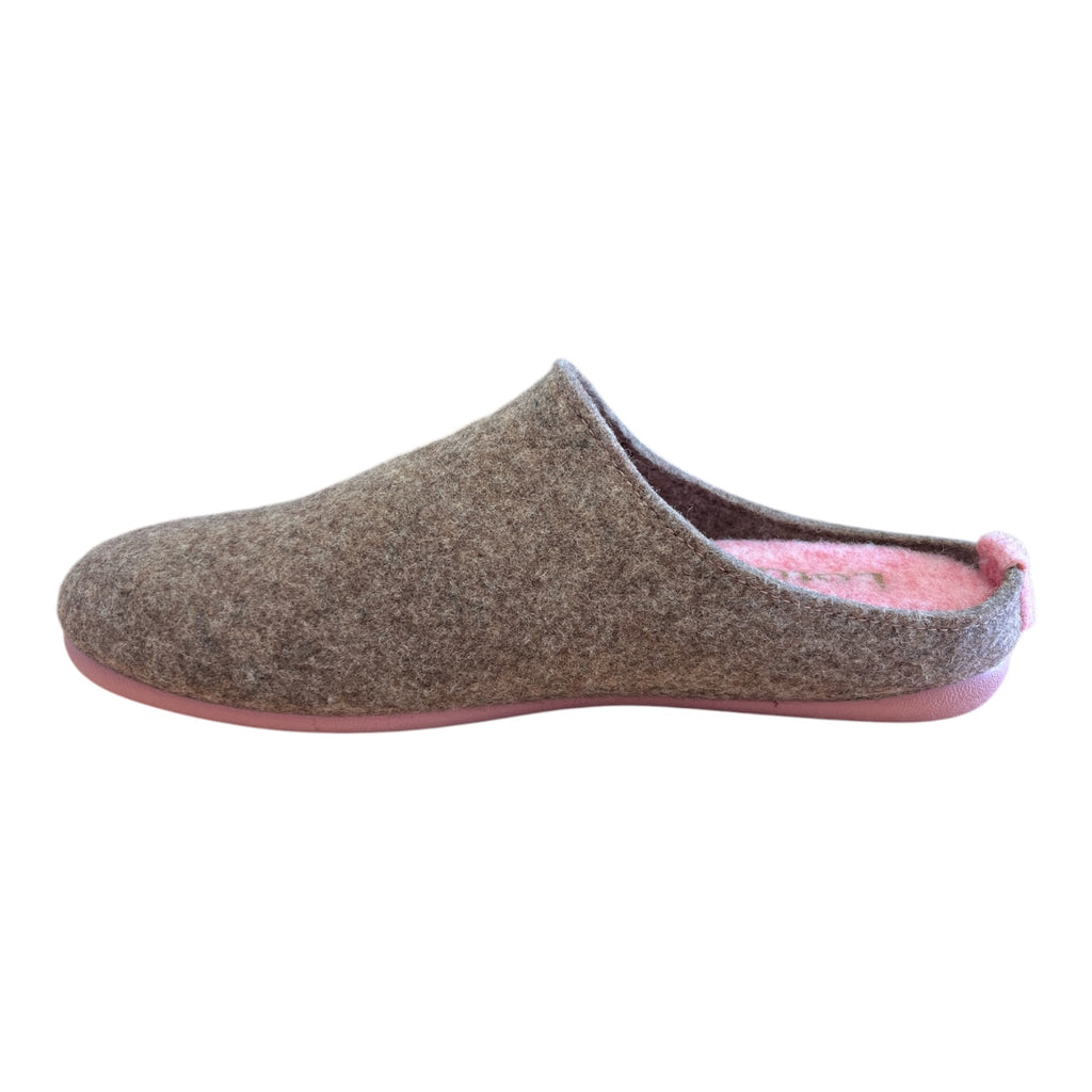 Lotus Rocia Taupe Mule Slippers