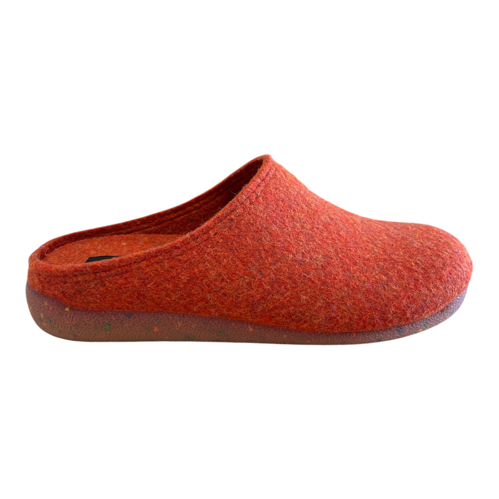 Lotus Alba Orange Mule Slippers