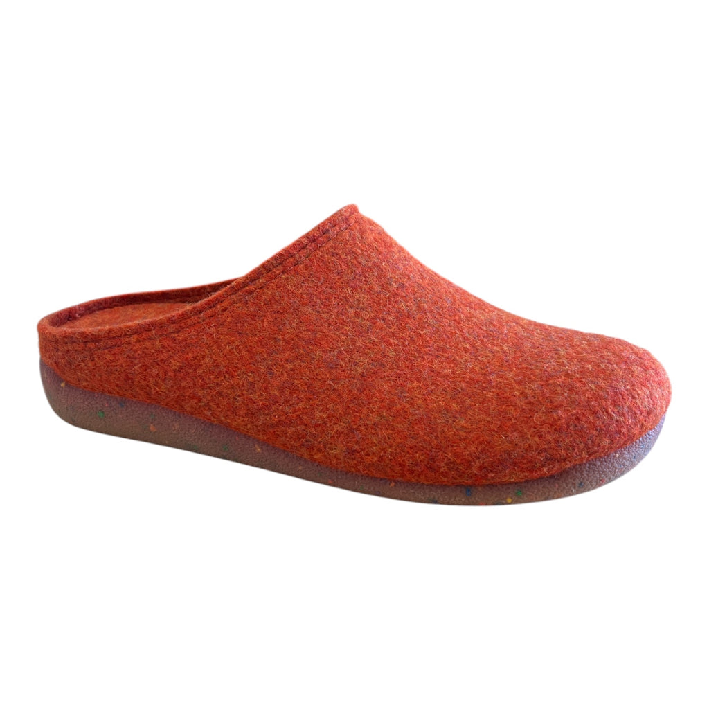 Lotus Alba Orange Mule Slippers