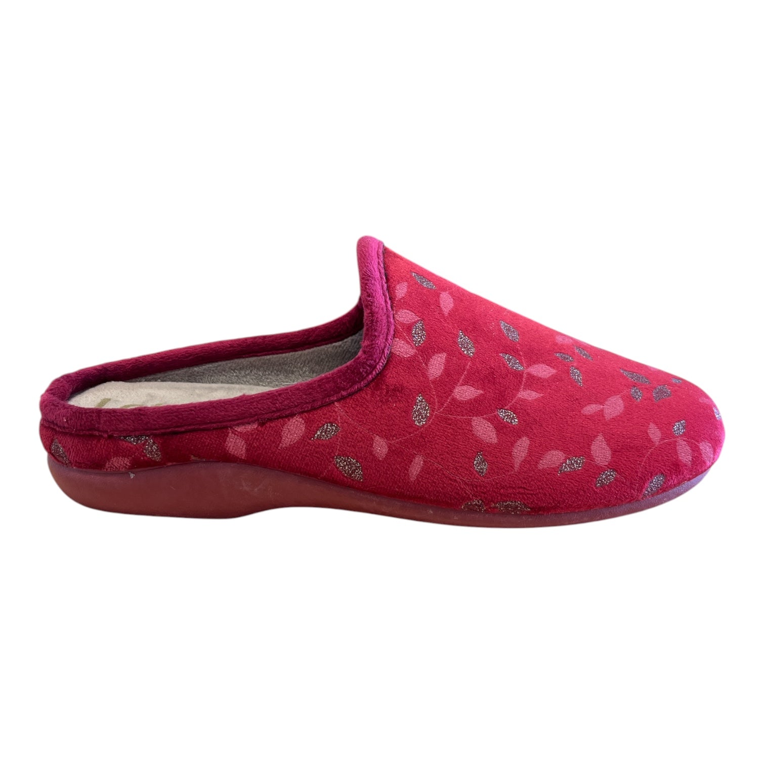 Lotus Cayetana Red Mule Slippers