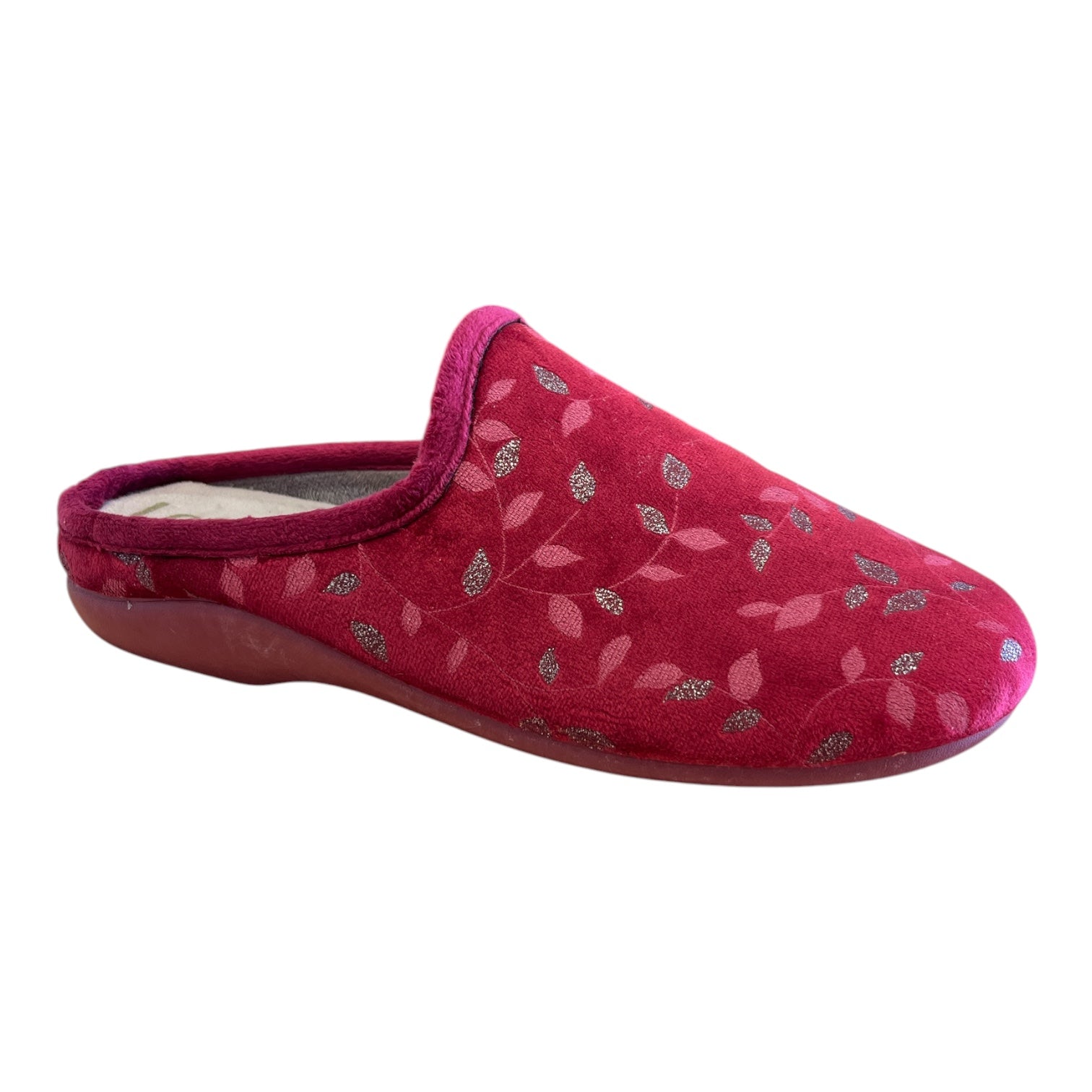 Lotus Cayetana Red Mule Slippers