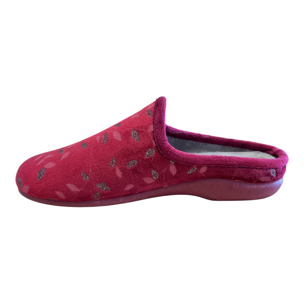 Lotus Cayetana Red Mule Slippers