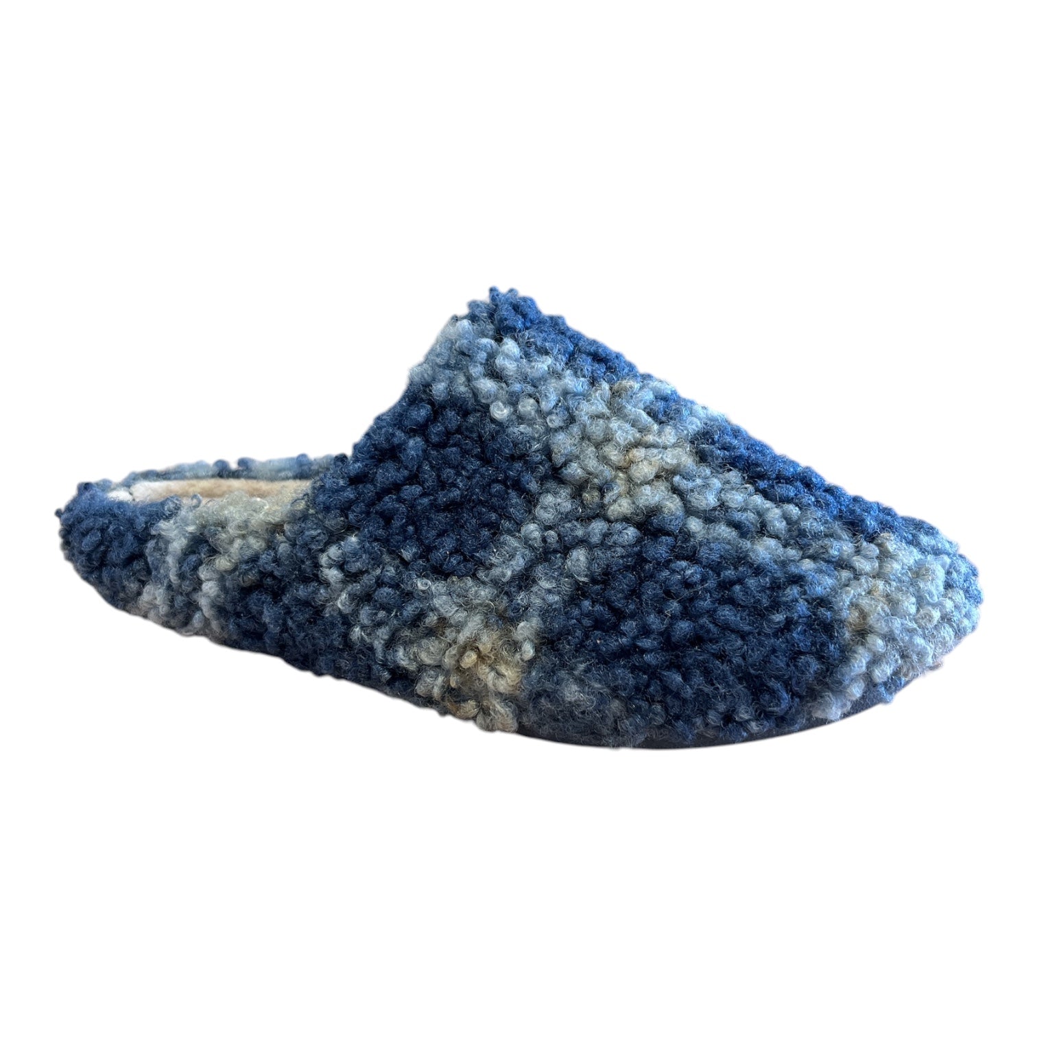 Lotus Isadora Navy Mule Slippers