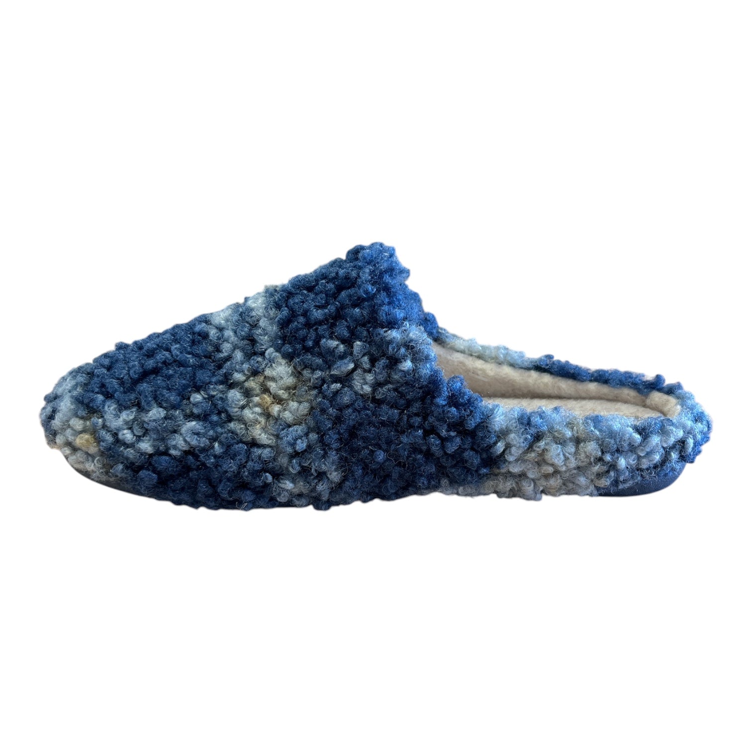 Lotus Isadora Navy Mule Slippers