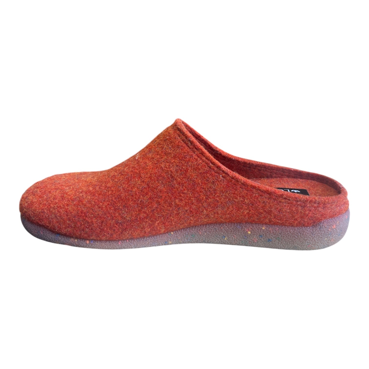 Lotus Alba Orange Mule Slippers