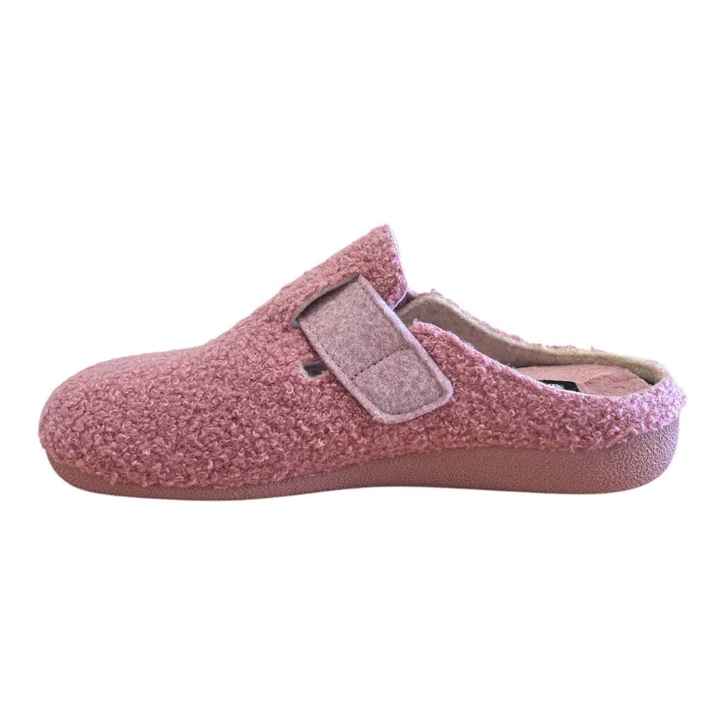 Lotus Nola Pink Teddy Mule Slippers