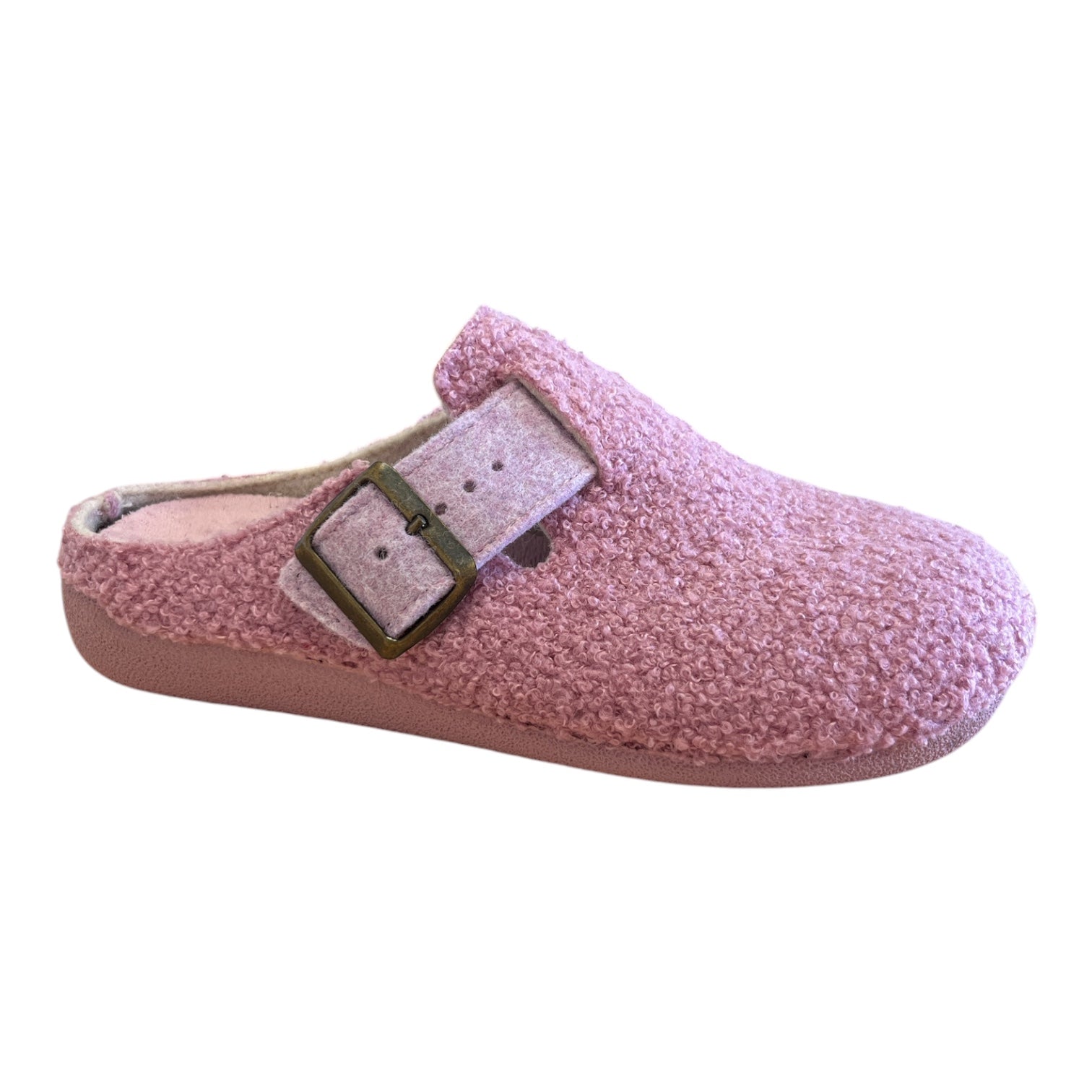 Lotus Nola Pink Teddy Mule Slippers