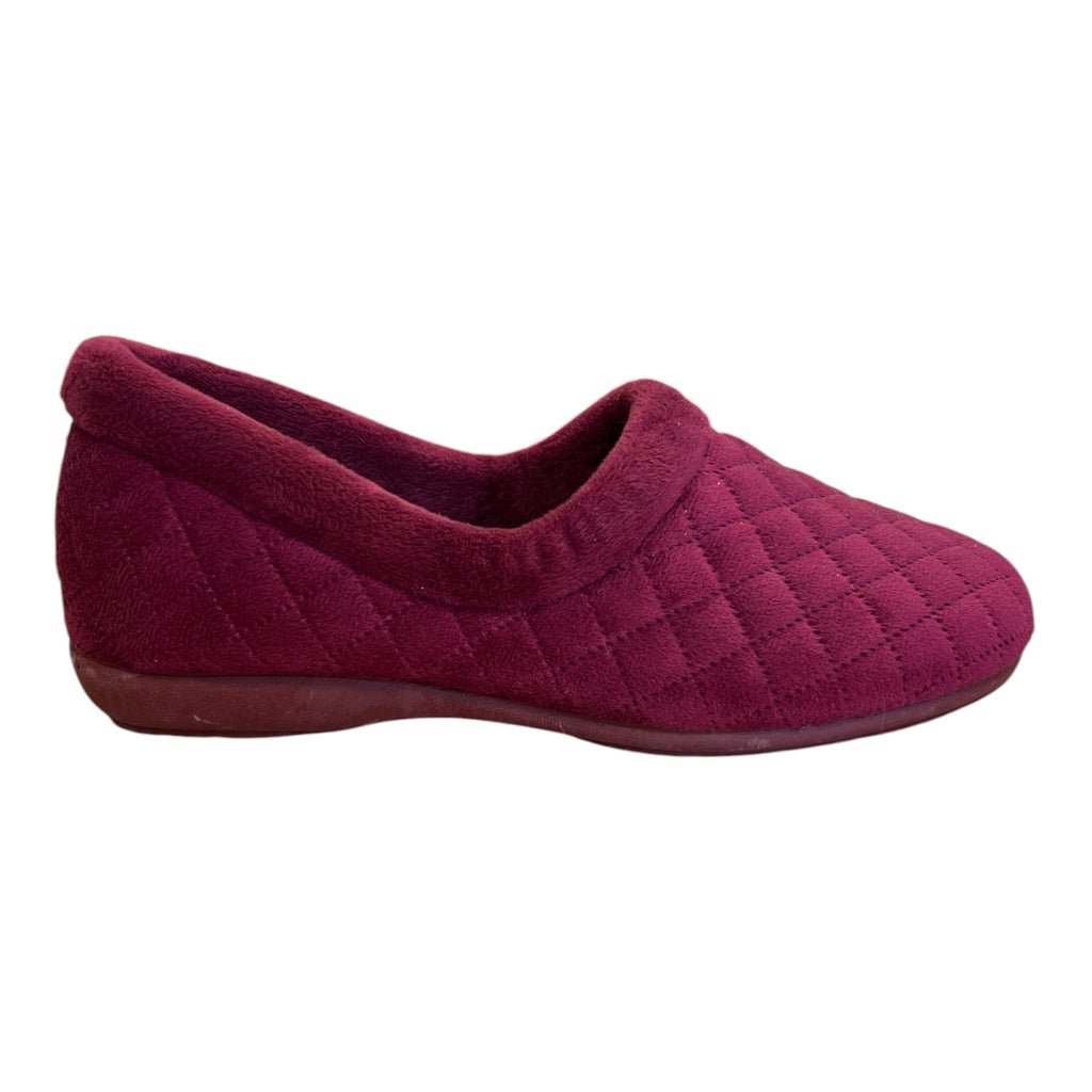 Lotus Antonia Burgundy Slippers