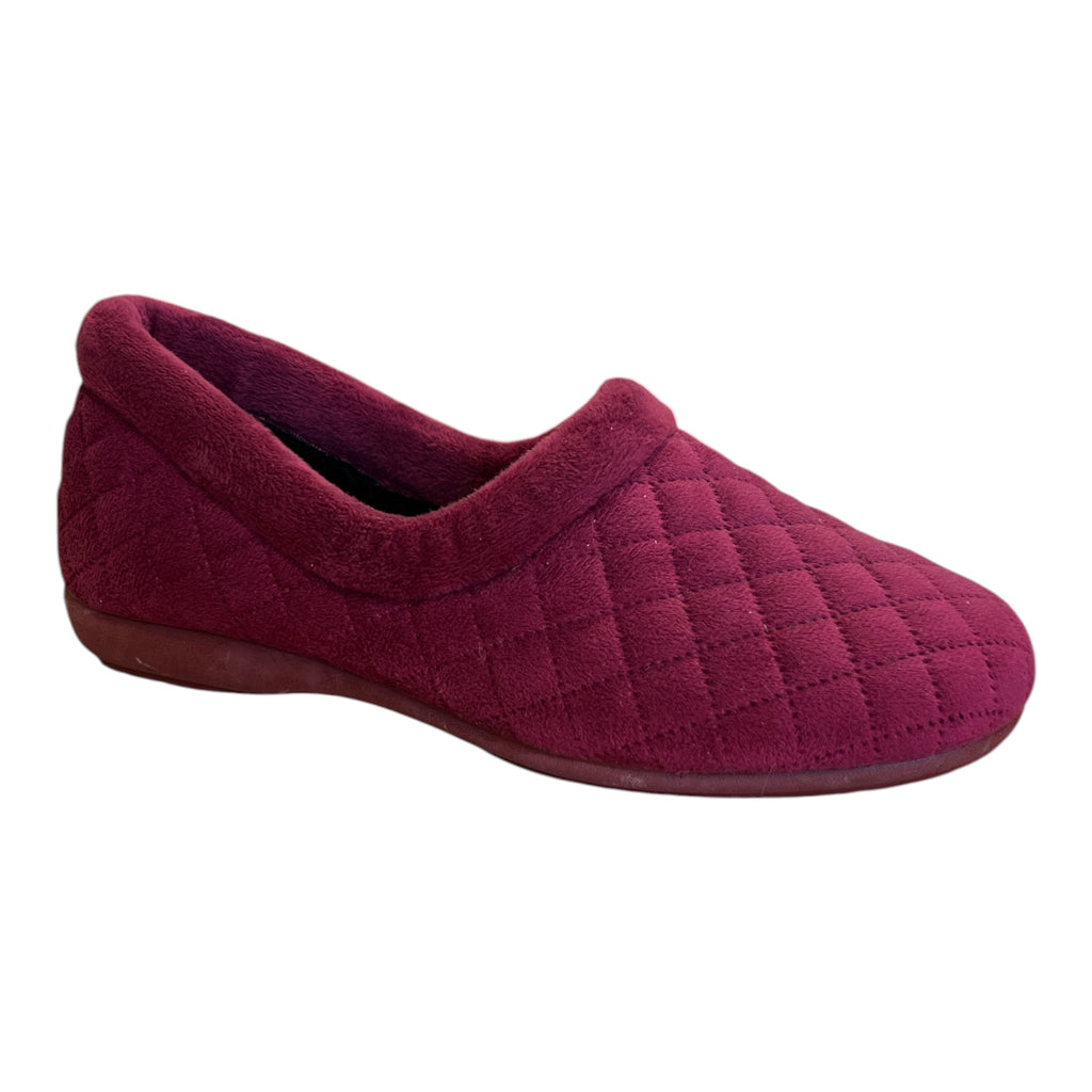 Lotus Antonia Burgundy Slippers