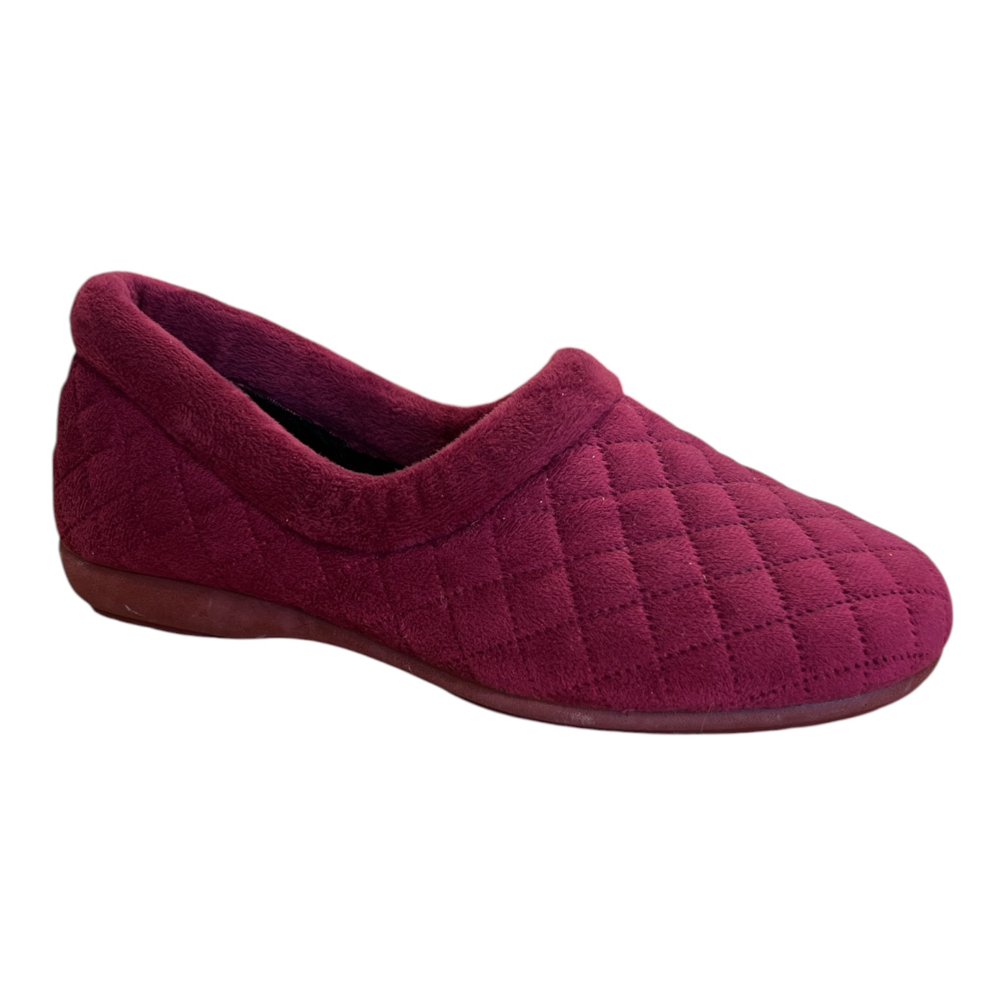 Lotus Antonia Burgundy Slippers