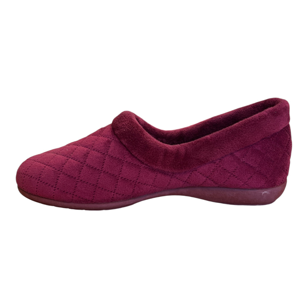 Lotus Antonia Burgundy Slippers