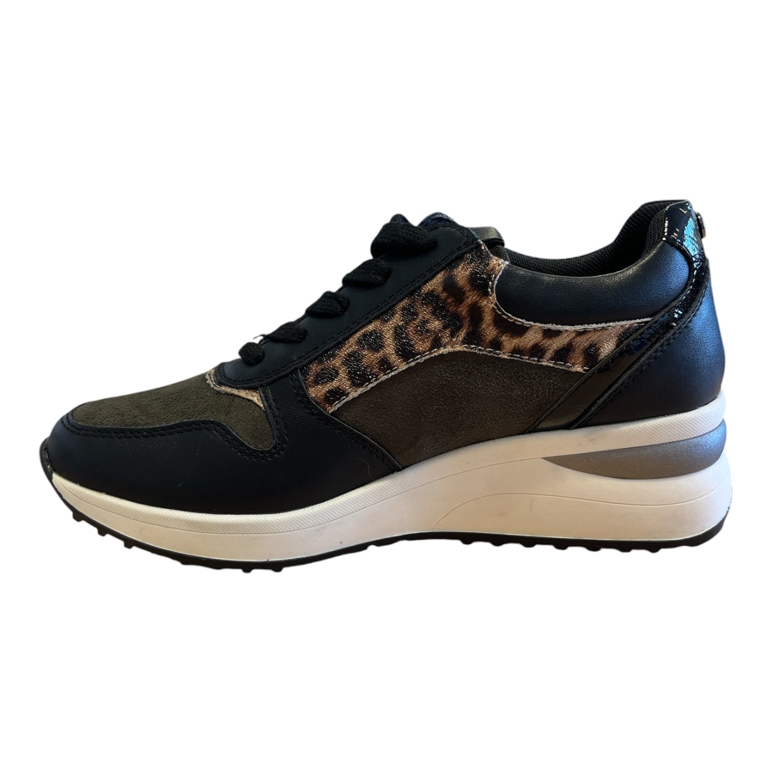 Lotus Venus Black and Khaki Trainers