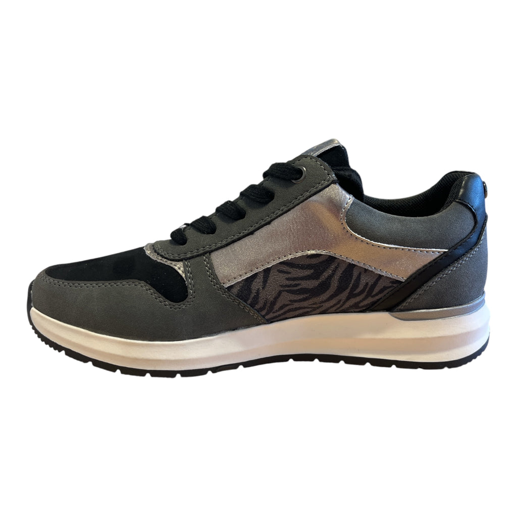 Lotus Venus Grey and Black Trainers