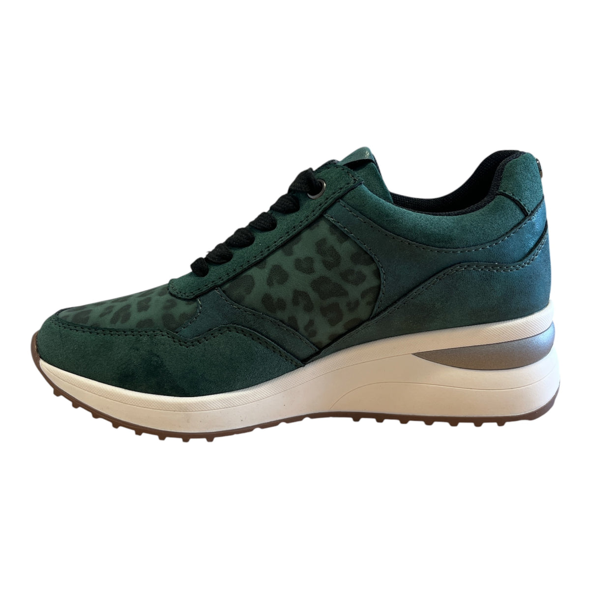 Lotus Pluto Green Wedge Trainers