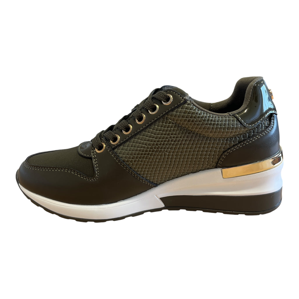 Lotus Isabella Khaki Trainers