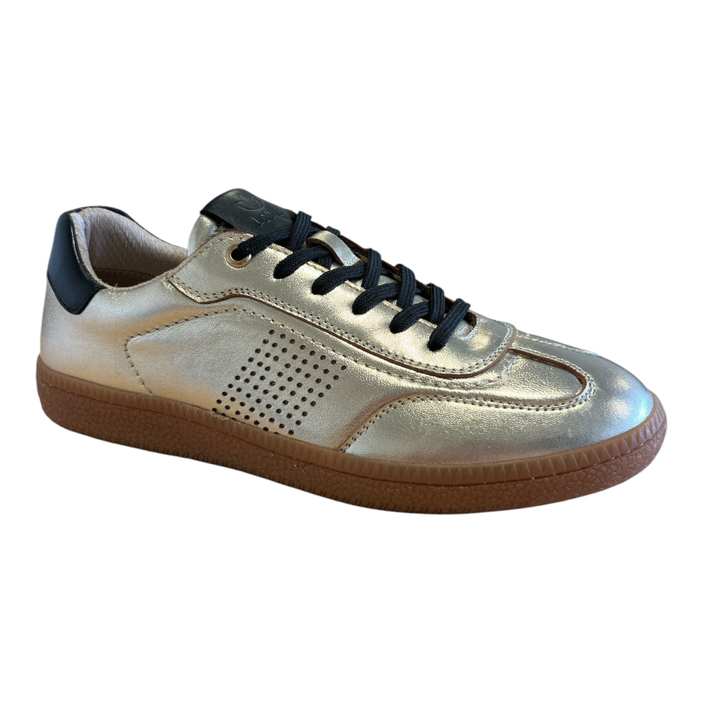 Lotus Frapporta Gold Leather Trainers