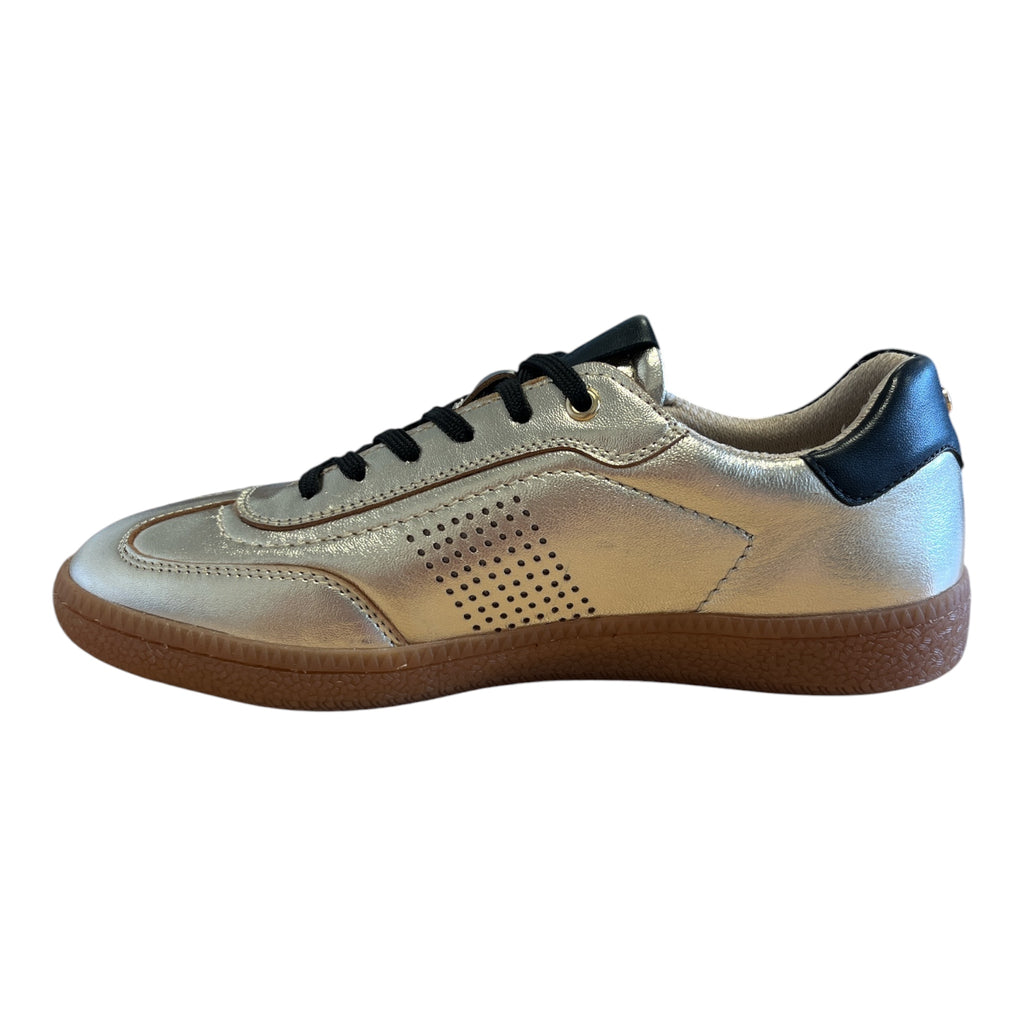 Lotus Frapporta Gold Leather Trainers