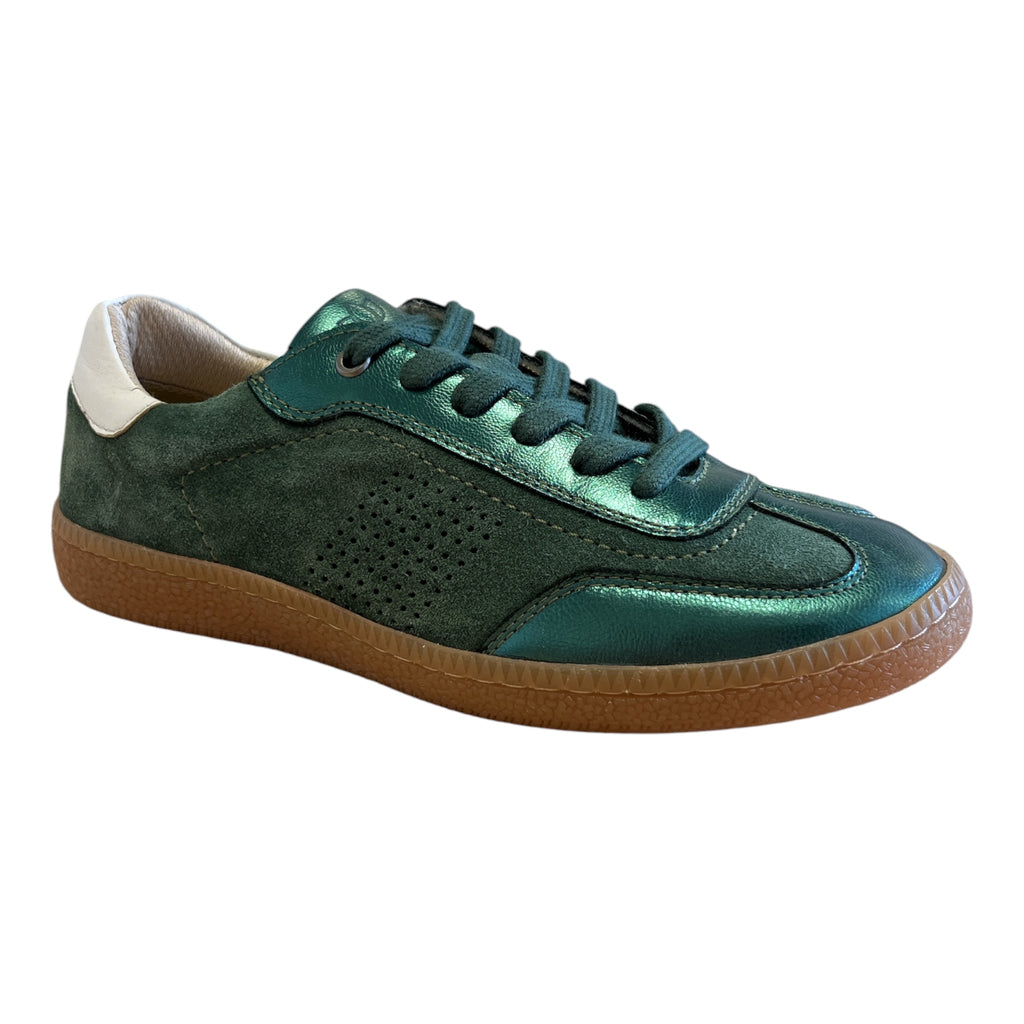 Lotus Frapporta Green Leather Trainers