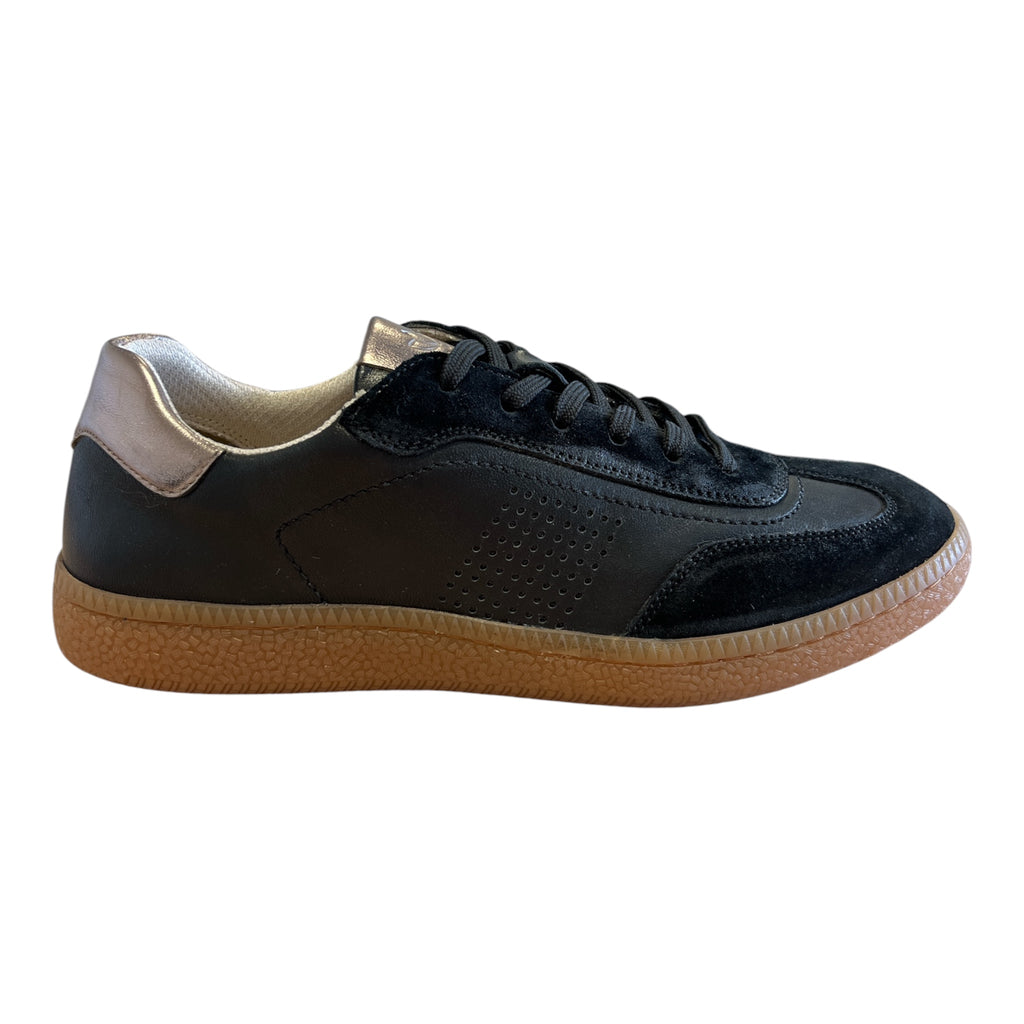 Lotus Frapporta Black Leather Trainers