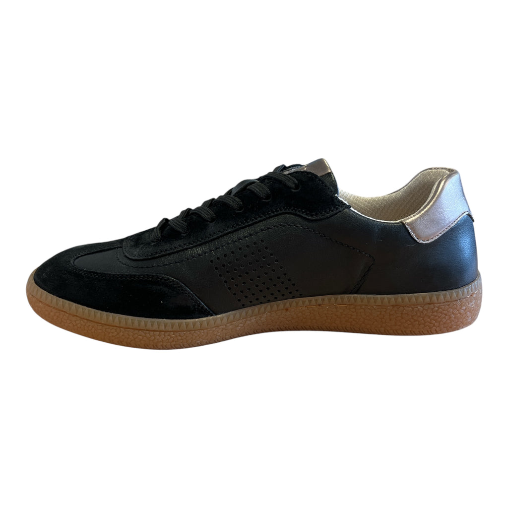 Lotus Frapporta Black Leather Trainers