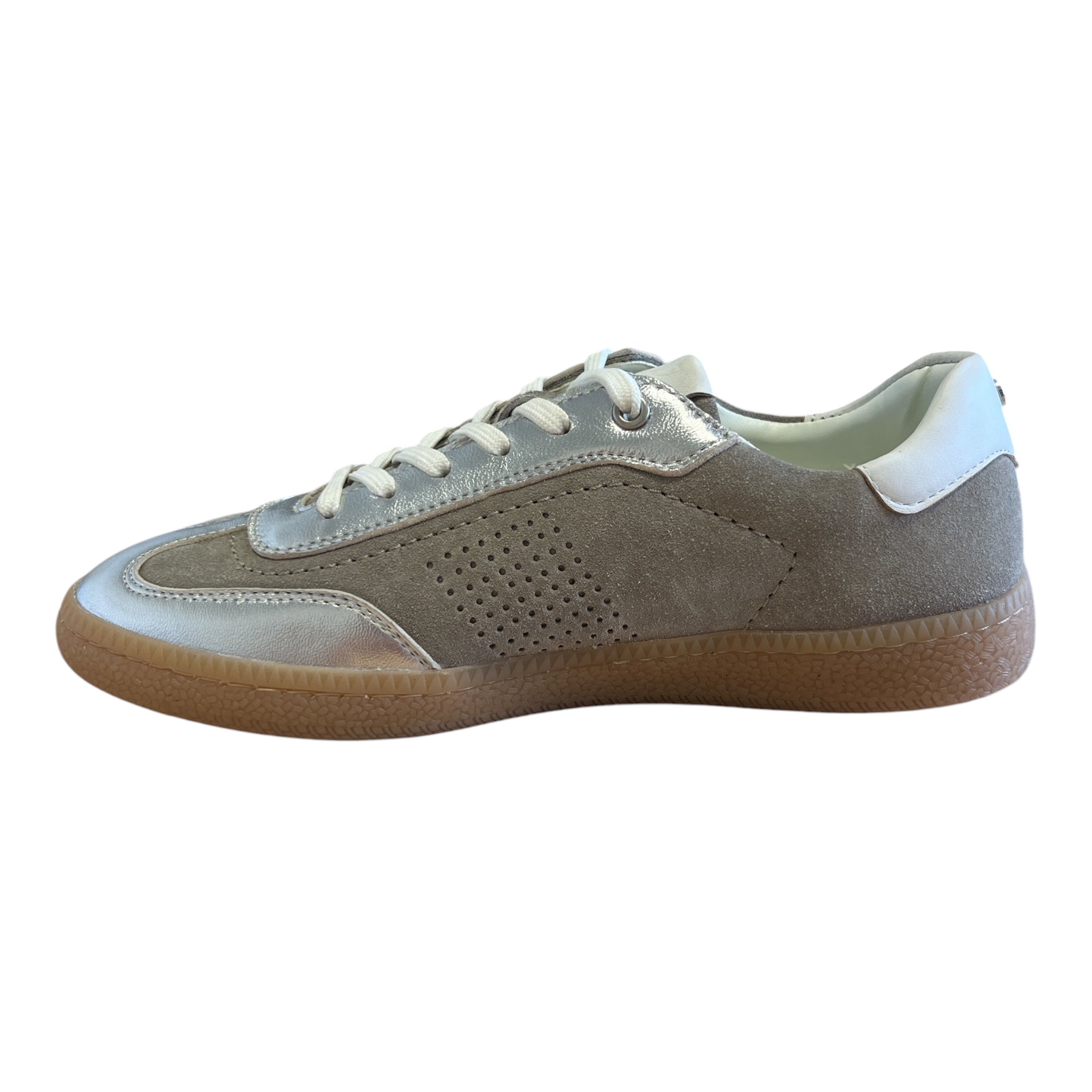 Lotus Frapporta Silver Leather Trainers