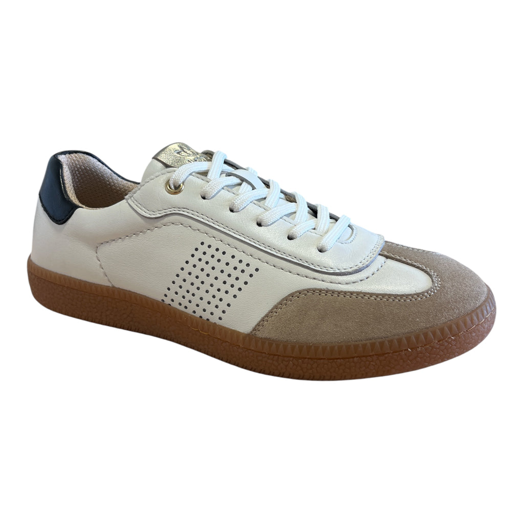 Lotus Frapporta Ecru Leather Trainers
