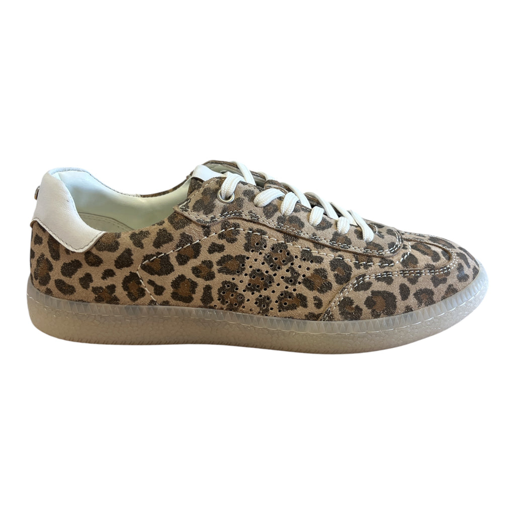 Lotus Frapporta Leopard Print Leather Trainers