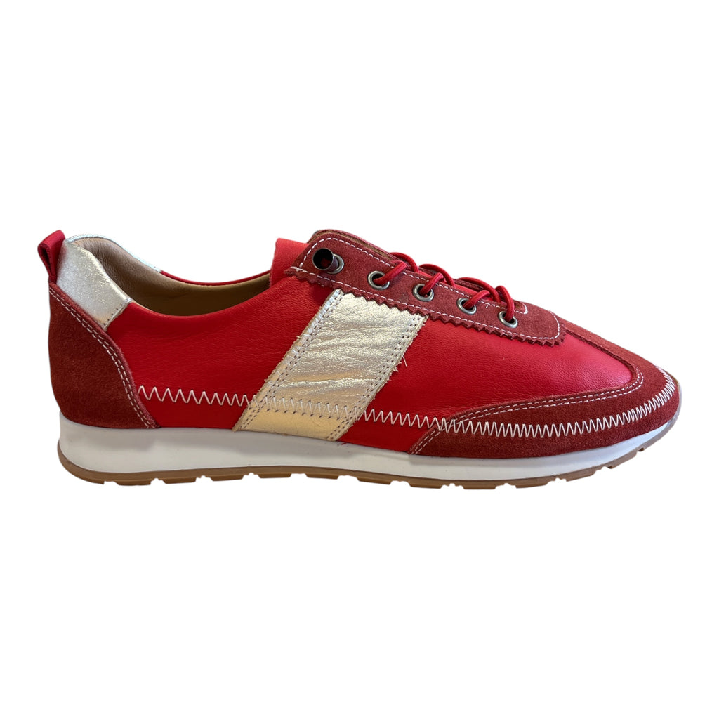 Lotus Lola Red Slip-On Trainers
