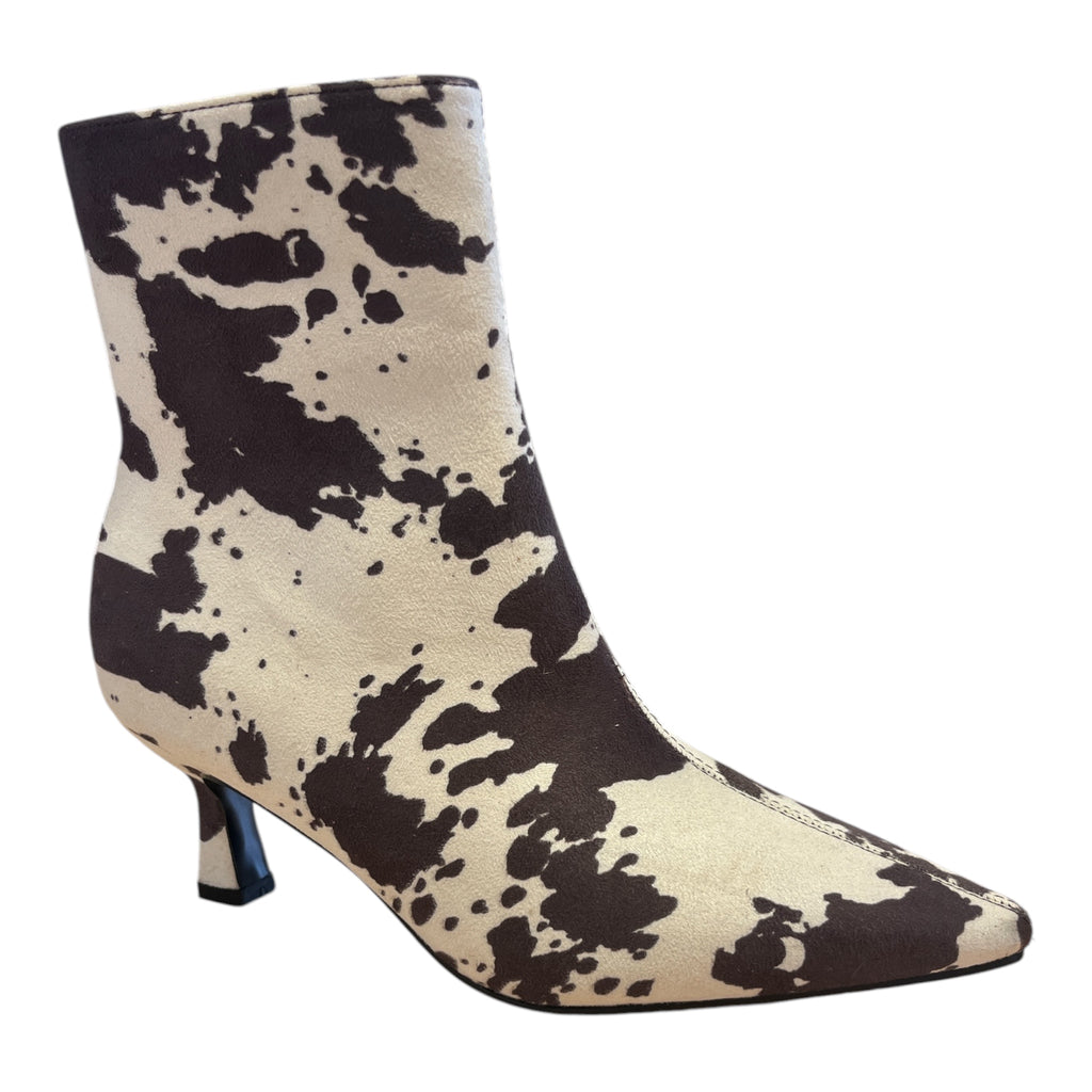 Xti Cowprint Kitten Heel  Boots 146467
