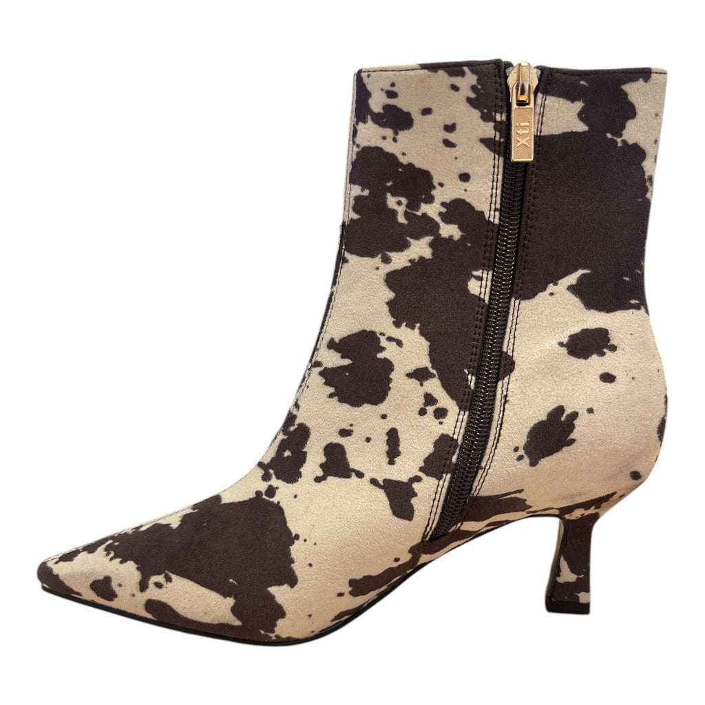 Xti Cowprint Kitten Heel  Boots 146467