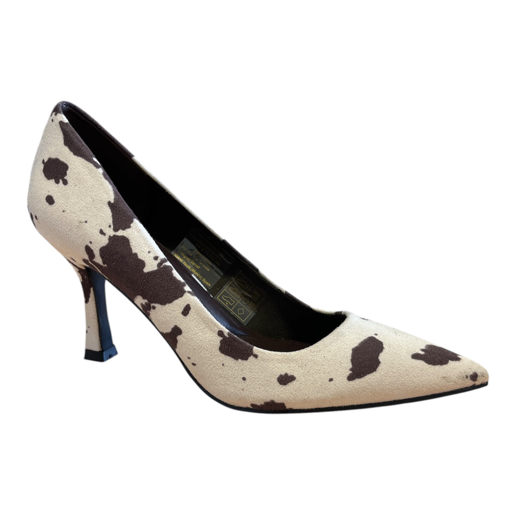 Xti Cow-Print Court Shoes 146445