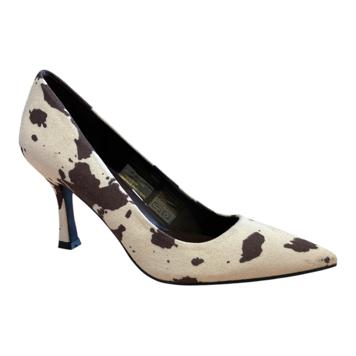 Xti Cow-Print Court Shoes 146445