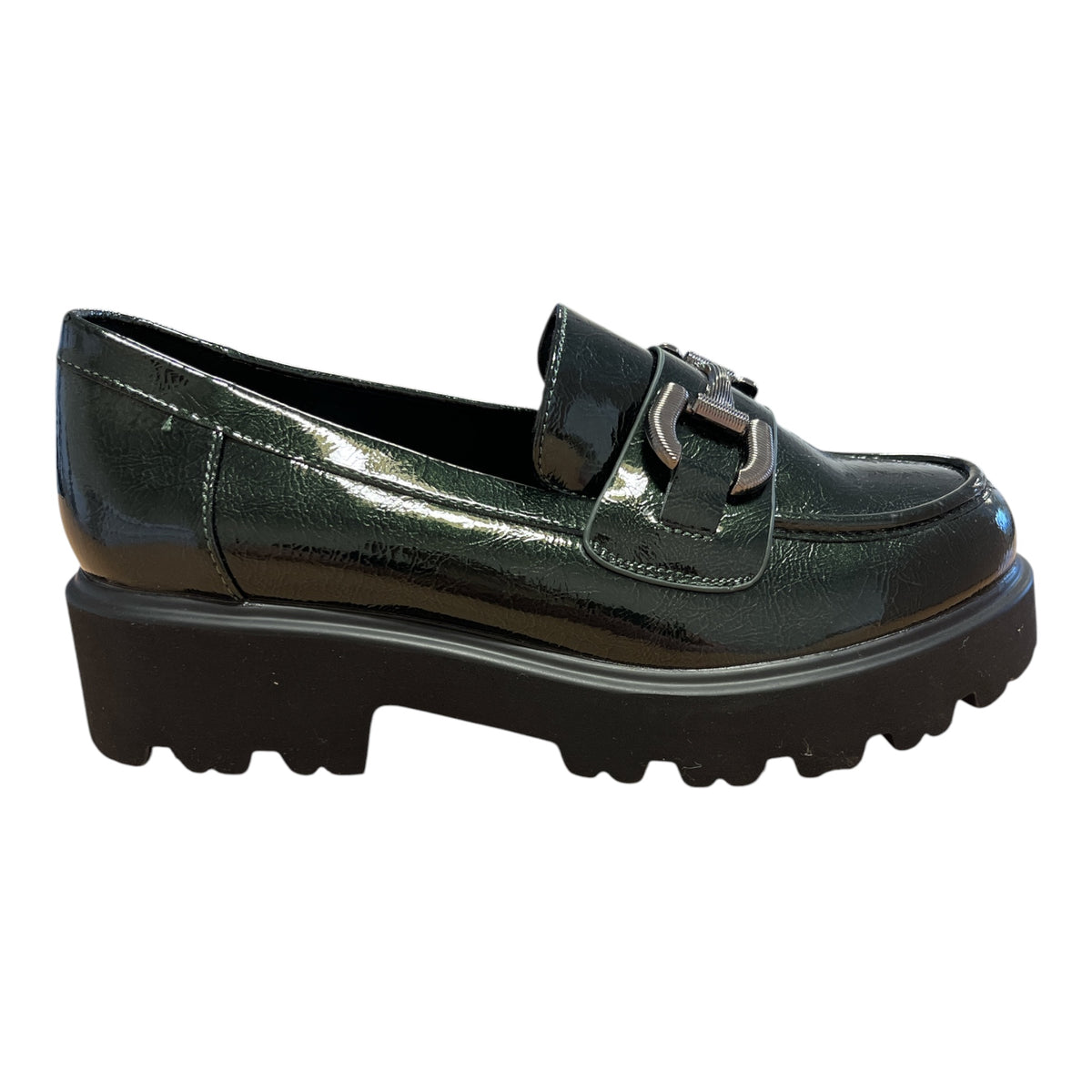 Xti Green Patent Loafers 146433