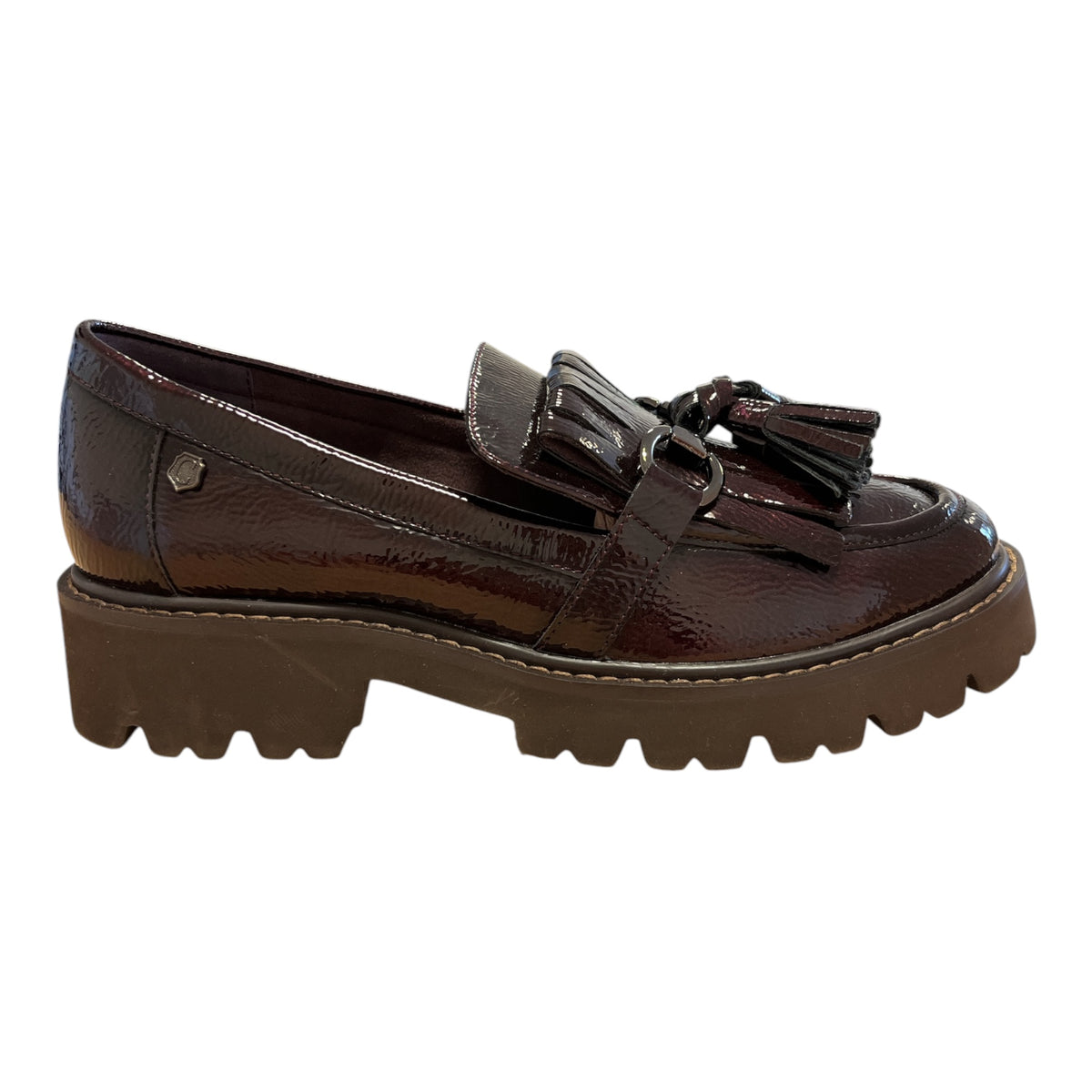 Carmela Burgundy Patent Loafers 164379
