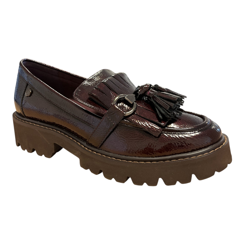 Carmela Burgundy Patent Loafers 164379