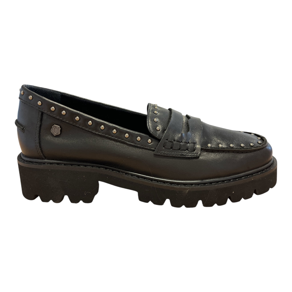 Carmela Black Leather Loafers 164271