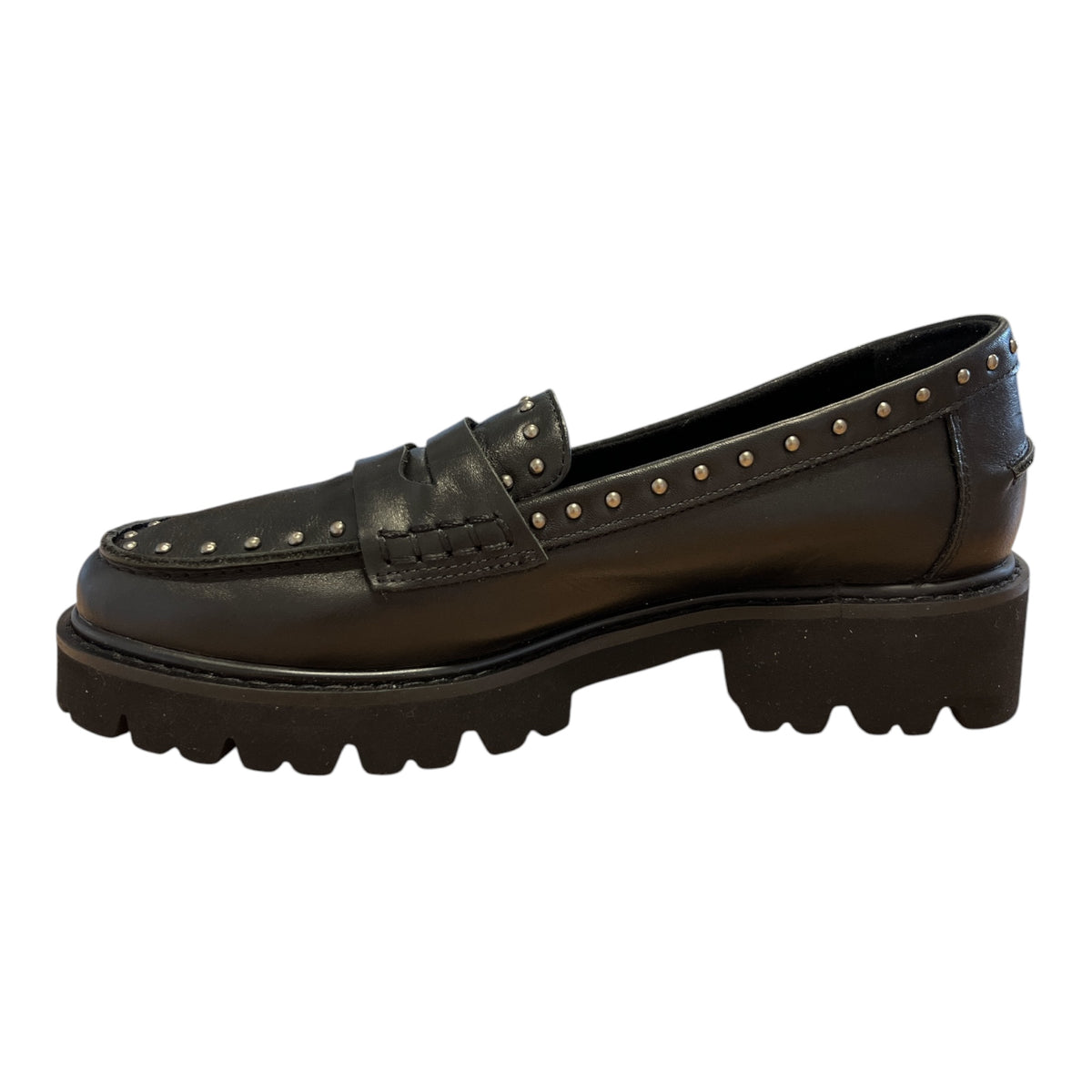 Carmela Black Leather Loafers 164271