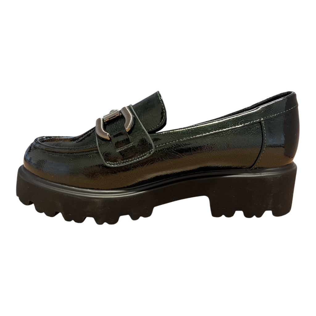 Xti Green Patent Loafers 146433
