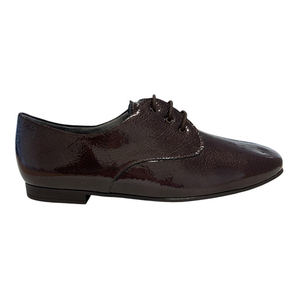 Pitillos Brown Patent Lace-Up Shoes 11.665