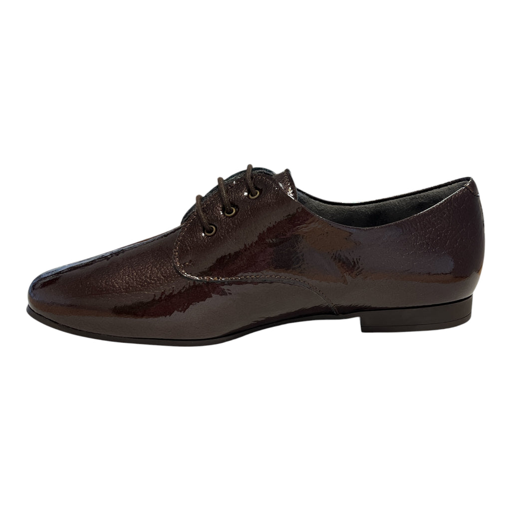 Pitillos Brown Patent Lace-Up Shoes 11.665