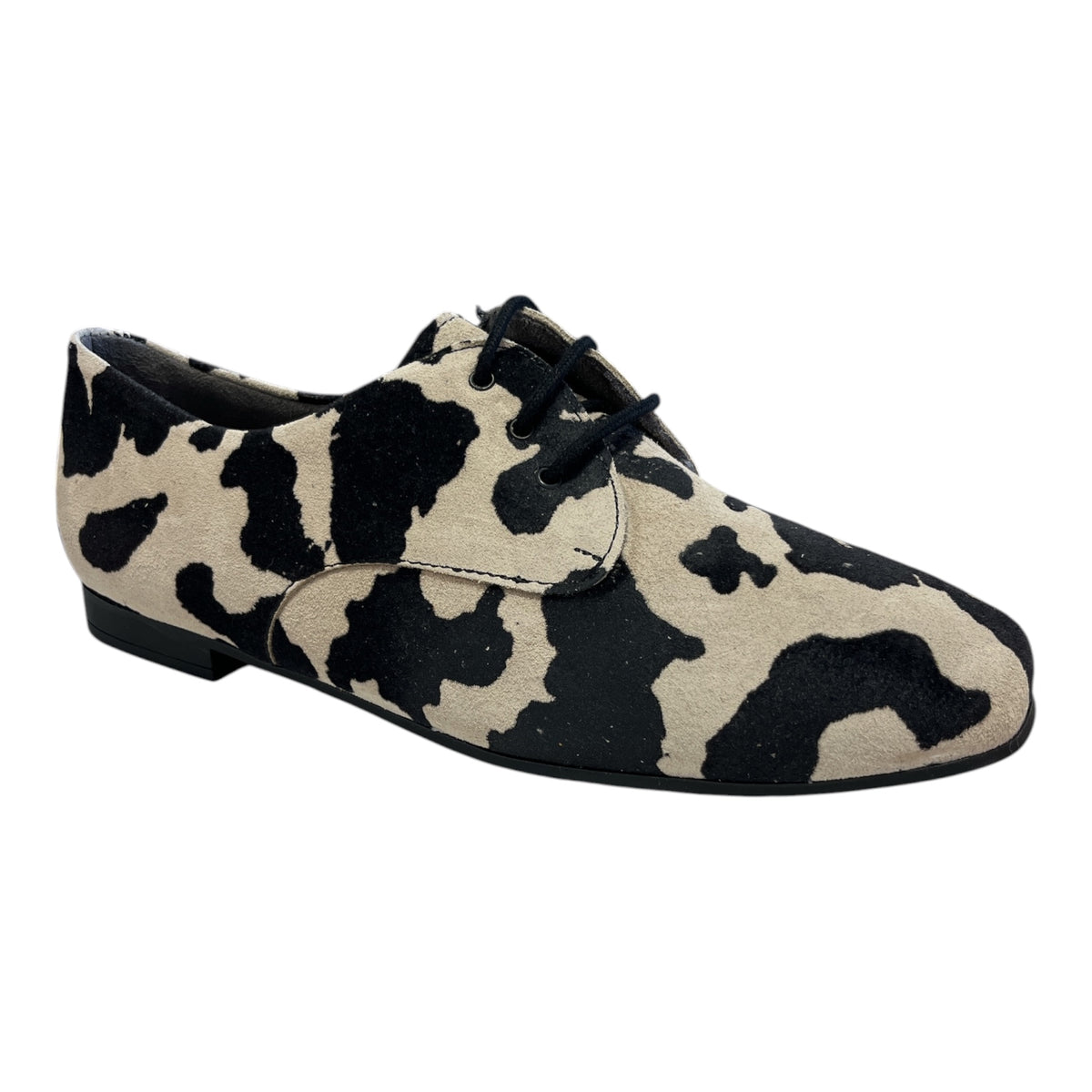 Pitillos Cowprint Lace-Up Shoes