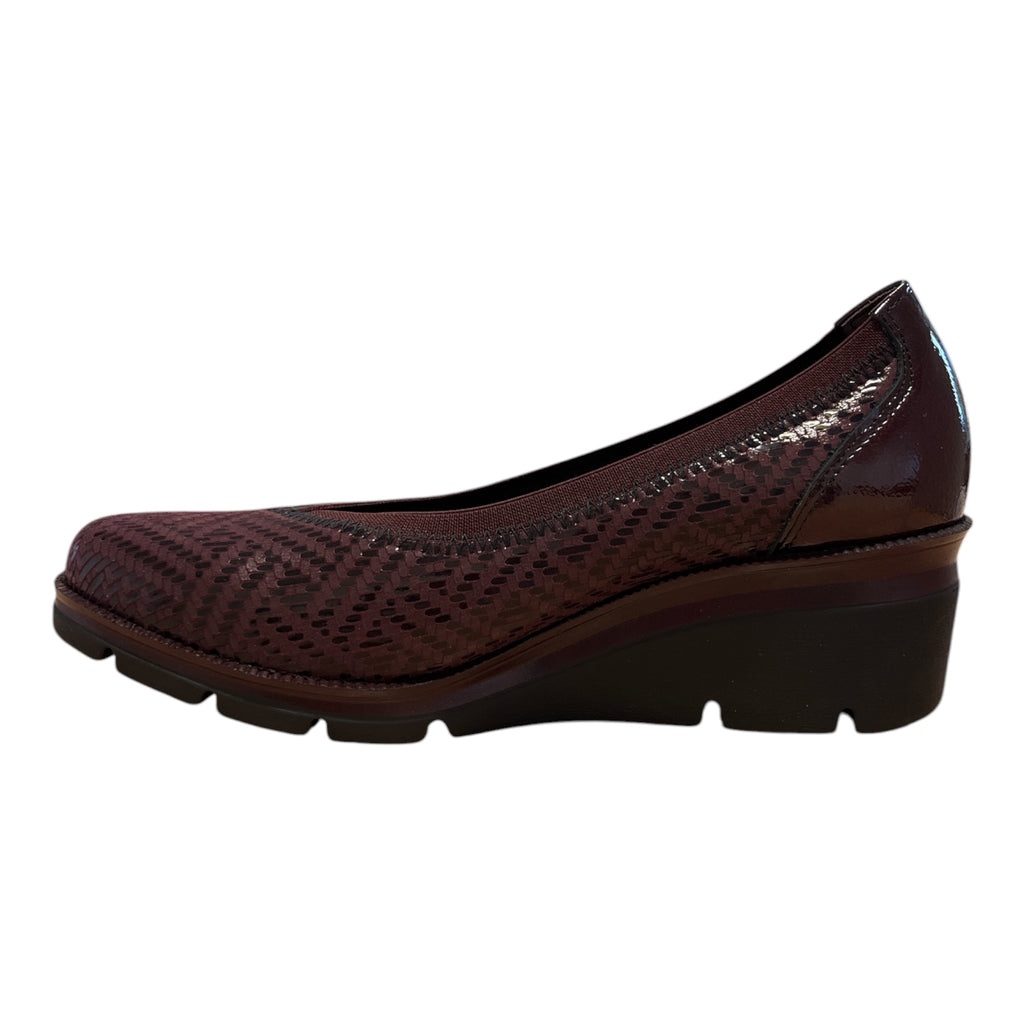 Pitillos Burgundy Wedge Shoes 11.532