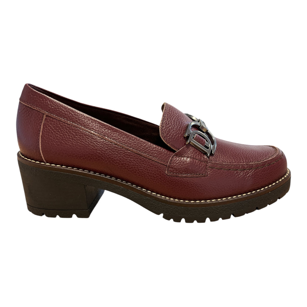 Pitillos Burgundy Heeled Loafers 20.520