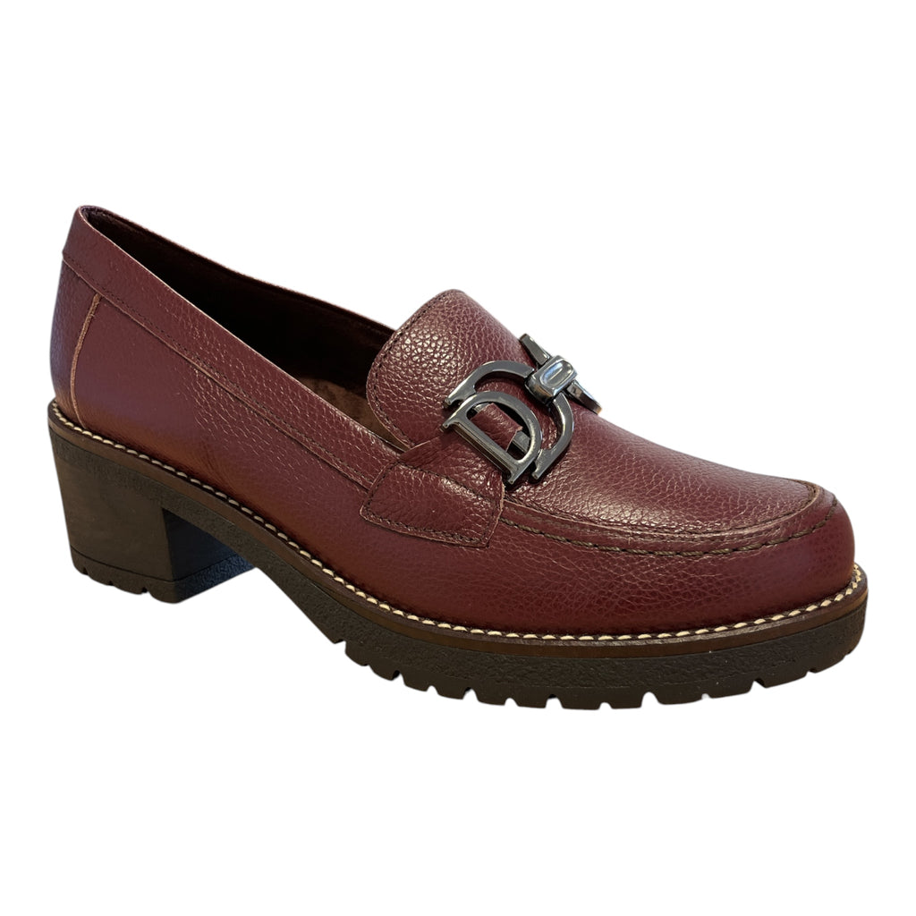Pitillos Burgundy Heeled Loafers 20.520