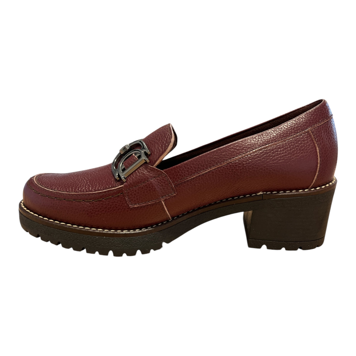 Pitillos Burgundy Heeled Loafers 20.520