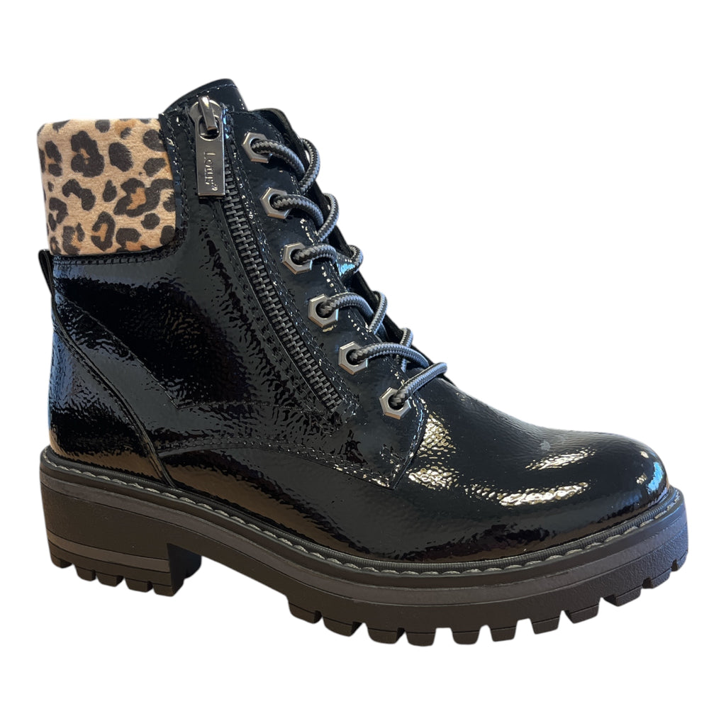 Lotus Myleen Black Patent Boots