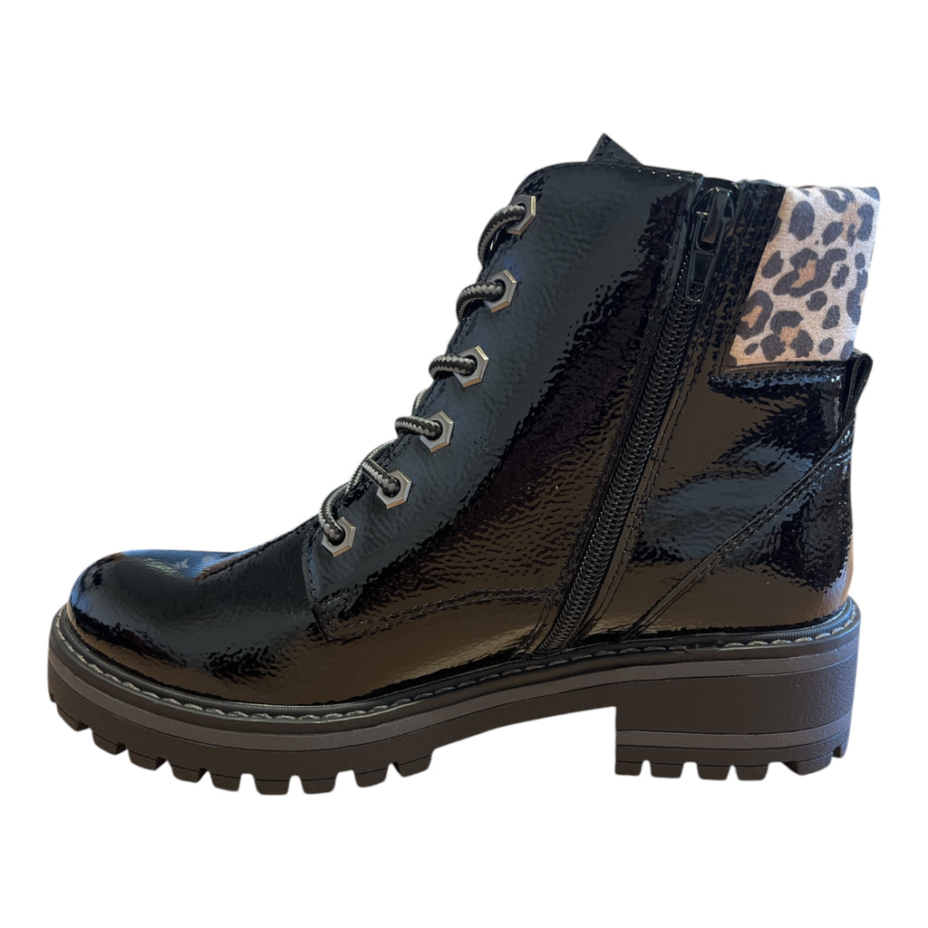 Lotus Myleen Black Patent Boots