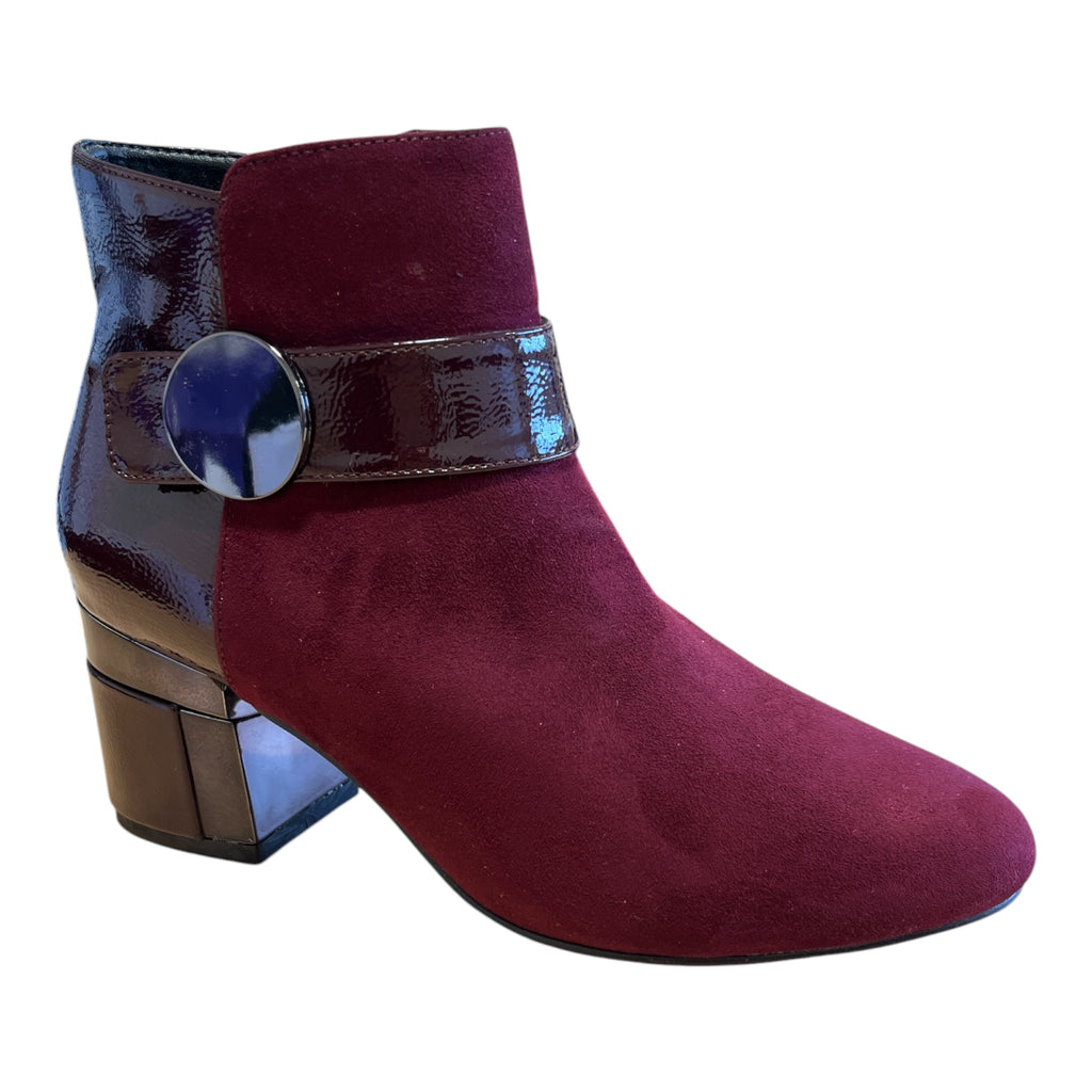 Lotus Kirsty Burgundy Ankle Boots